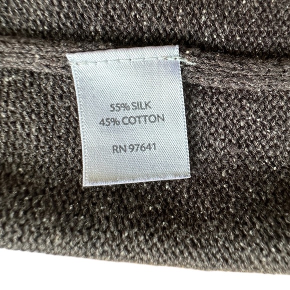 J JILL | NWOT SILK & COTTON BLEND PULL-ON SKIRT WALNUT BROWN TWEED | SMALL - Picture 6 of 7